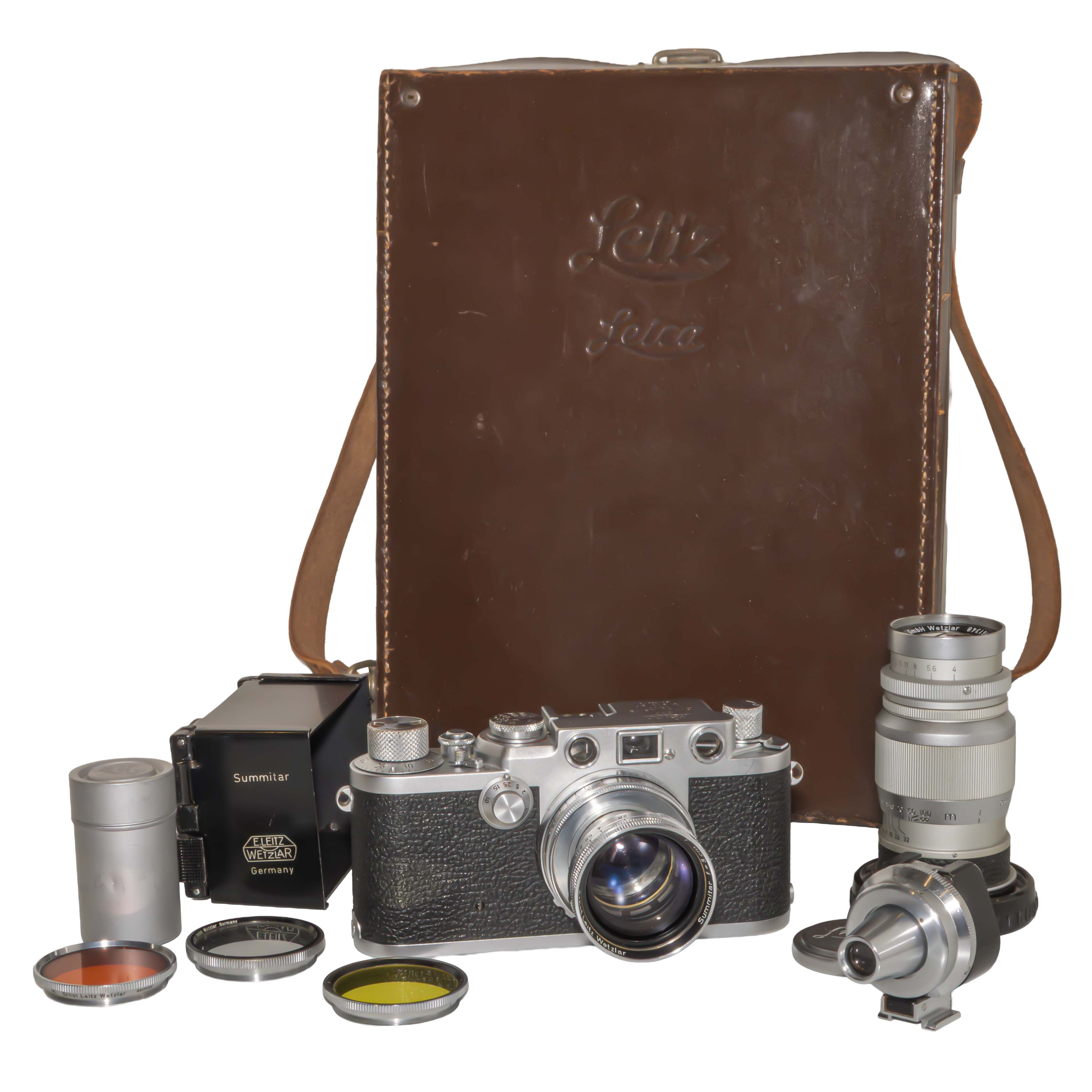 Leica Iiif Summitar 50 LEICA IIIC 35mm USED FILM CAMERA