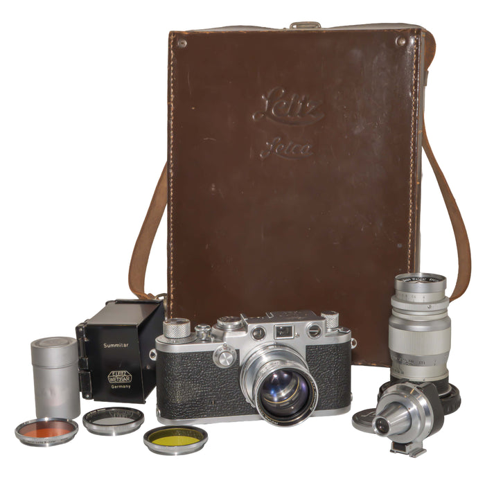 Leica IIIf con Summitar 50mm f/2 + 90mm f/4