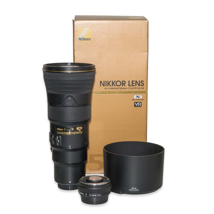 Nikon AF-S NIKKOR 500mm f/5.6E PF ED VR + Teleconverter TC-14E III