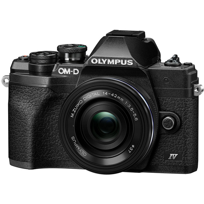 Olympus OM-D E-M10 IV + 14-42mm, Black + Hama Tripod + SD 64GB Angelbird