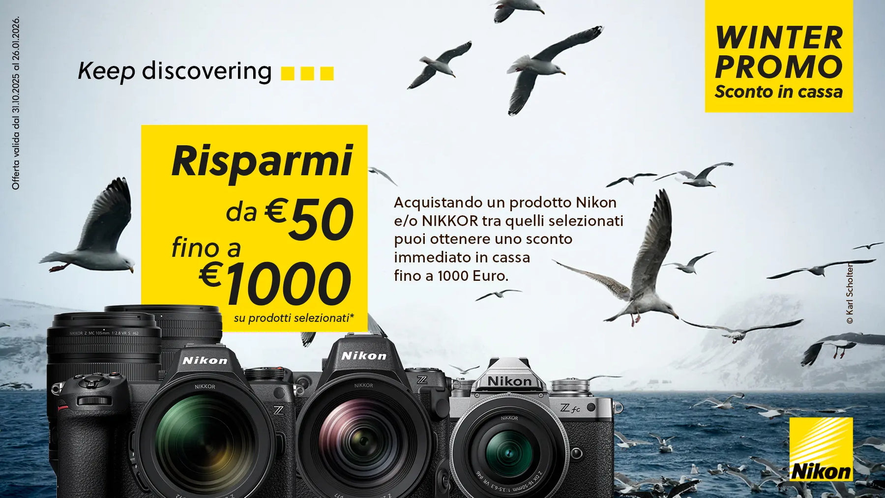 Nikon Winter Promo - Sconto in Cassa