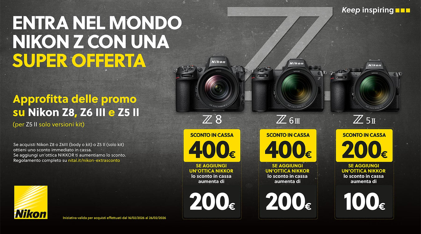 Nikon Promotion 2026: SCONTO IN CASSA -400