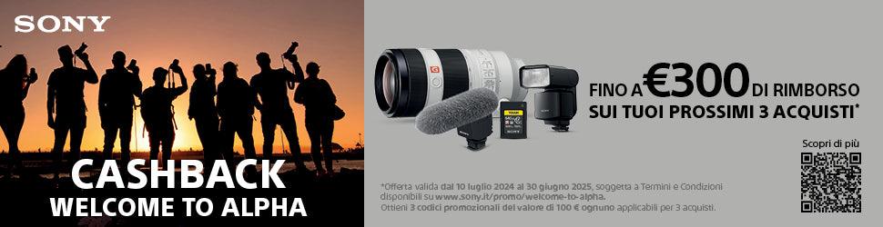 Sony cashback Welcome-to-Alpha - Foto Ottica Cavour