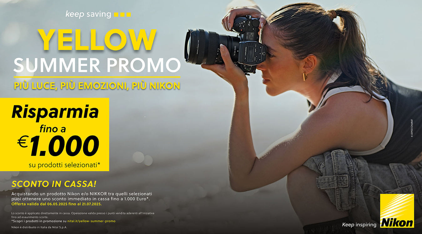 Nikon Yellow Summer Promotion: SCONTO IN CASSA -100€