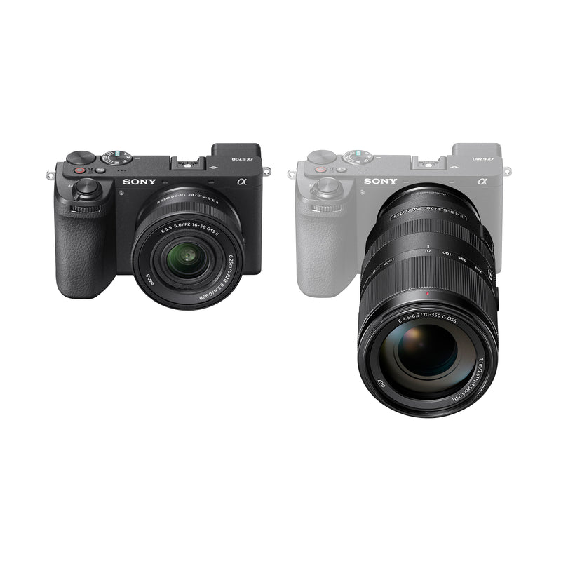 Sony a6700 + 16-50mm II Power Zoom + Zoom 70-350mm G