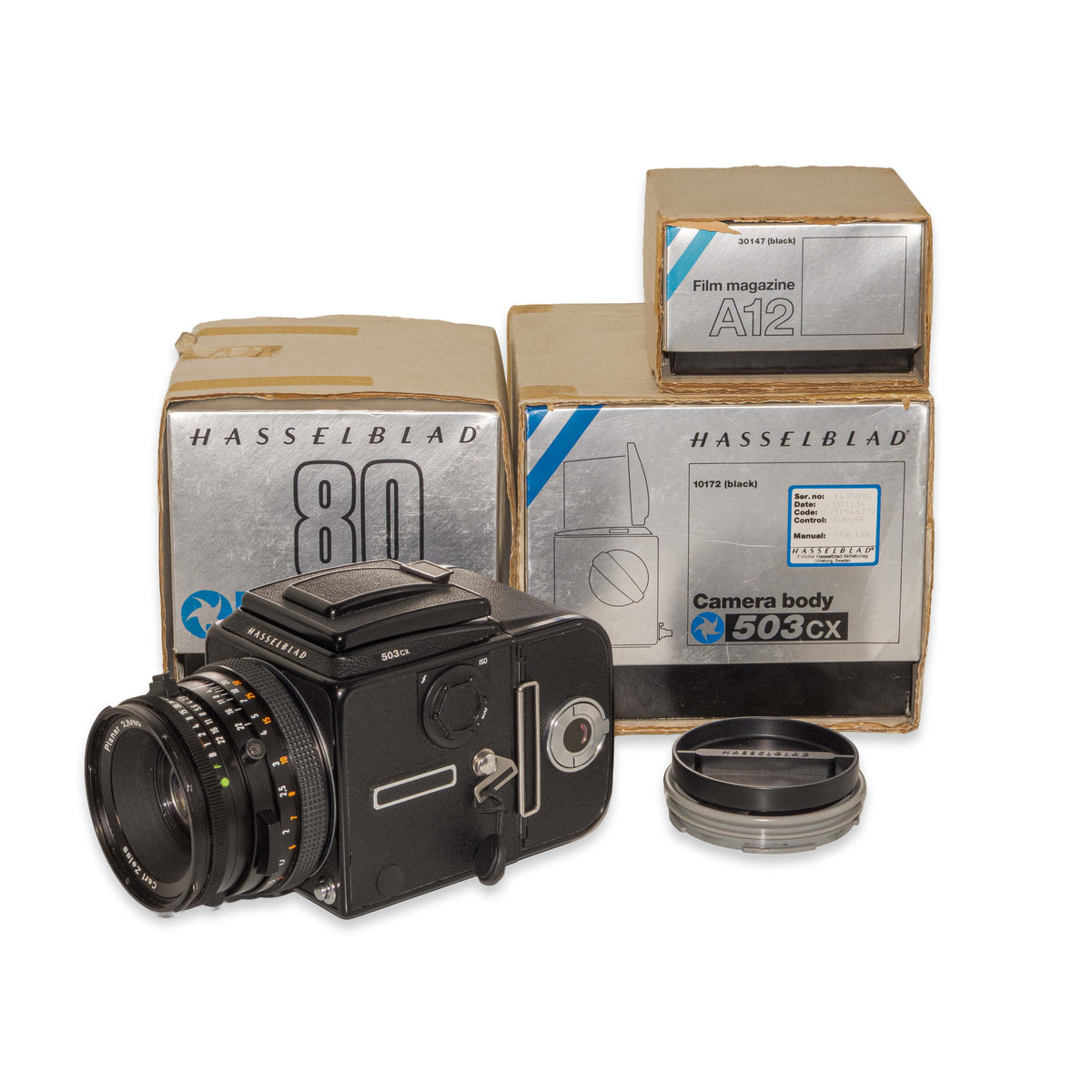 フィルムカメラ Hasselblad 503cxi Planar 80mm F2.8 A12 中判フィルムカメラ「Hasselblad 503CXi」を購入しました。