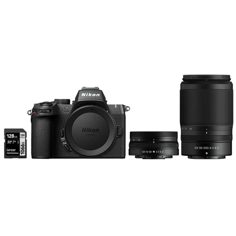 Nikon Z50 II + NIKKOR Z DX 16-50mm f/3.5-6.3 VR + NIKKOR Z DX 50-250mm f/4.5-6.3 VR + SD Lexar 128GB