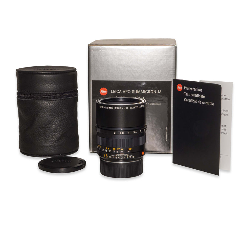 Leica APO-SUMMICRON-M 75mm f/2 ASPH., black anodized