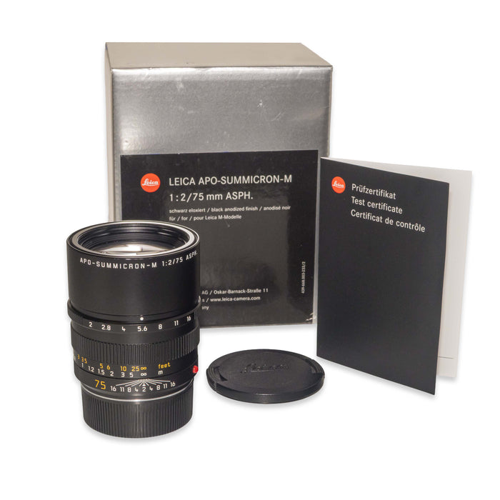 Leica APO-SUMMICRON-M 75mm f/2 ASPH., black anodized