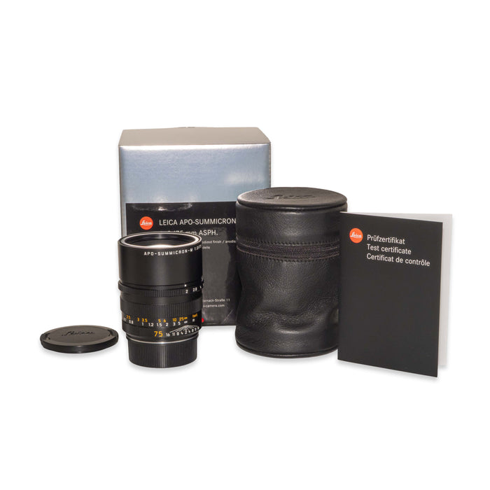 Leica APO-SUMMICRON-M 75mm f/2 ASPH., black anodized