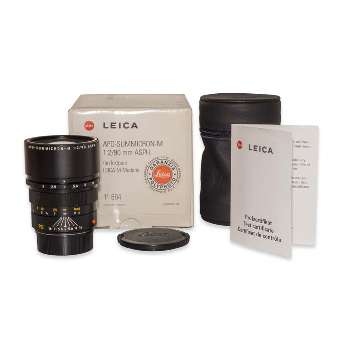 Leica APO-SUMMICRON-M 90mm f/2 ASPH., black anodized