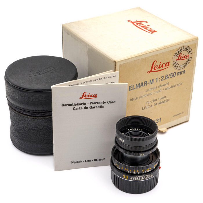 Leica ELMAR-M 50mm f/2.8 [II], black anodized