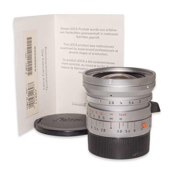 Leica ELMARIT-M 21mm f/2.8 ASPH., silver chrome