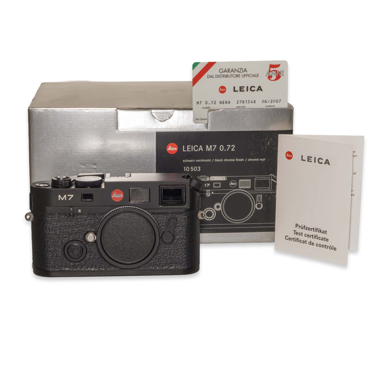 Leica M7 0.72, Black chrome (Schwz)