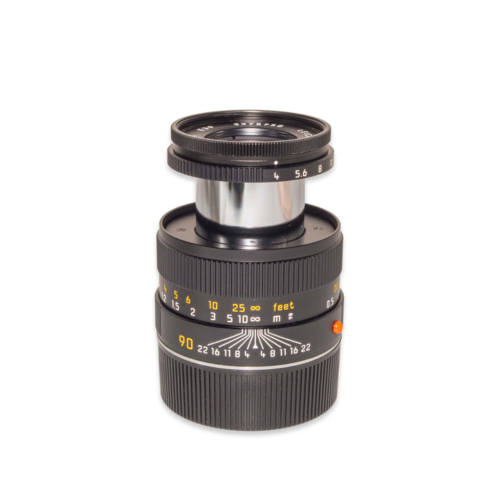 Leica Macro-ELMAR-M 90mm f/4 [I], black anodized + MACRO-ADAPTER-M 14409