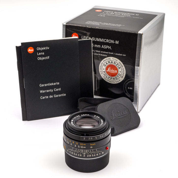 Leica SUMMICRON-M 35mm f/2 ASPH. [I], black anodized