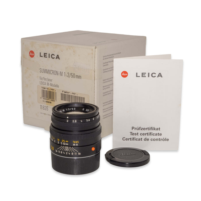 Leica SUMMICRON-M 50mm f/2 [V], black anodized