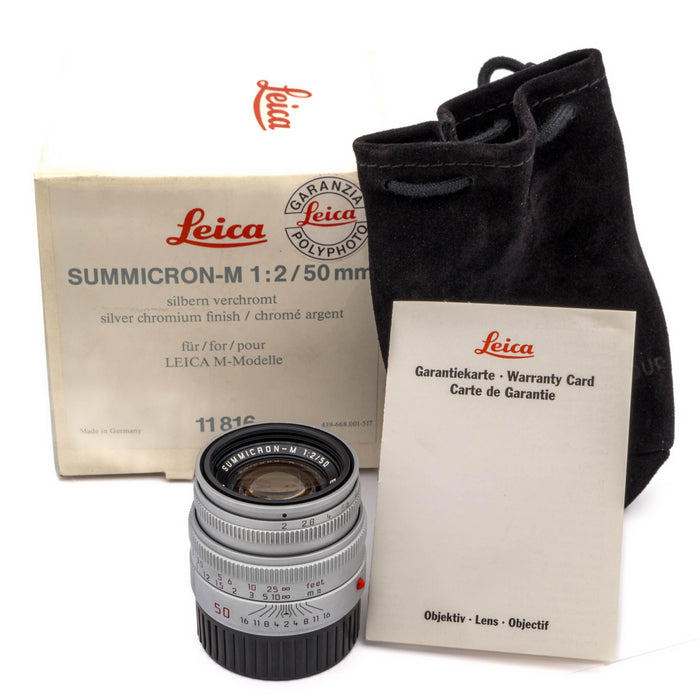 Leica SUMMICRON-M 50mm f/2 [V], silver chrome