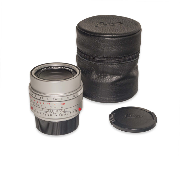 Leica SUMMILUX-M 35mm f/1.4 ASPH. [IV], FLE II silver chrome