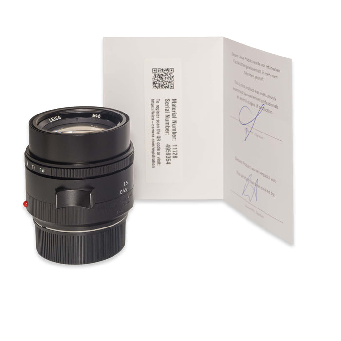 Leica SUMMILUX-M 50mm f/1.4 ASPH. [II], black anodized