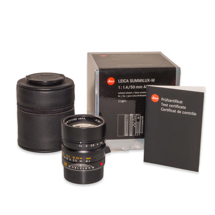 Leica SUMMILUX-M 50mm f/1.4 ASPH. [I], black anodized