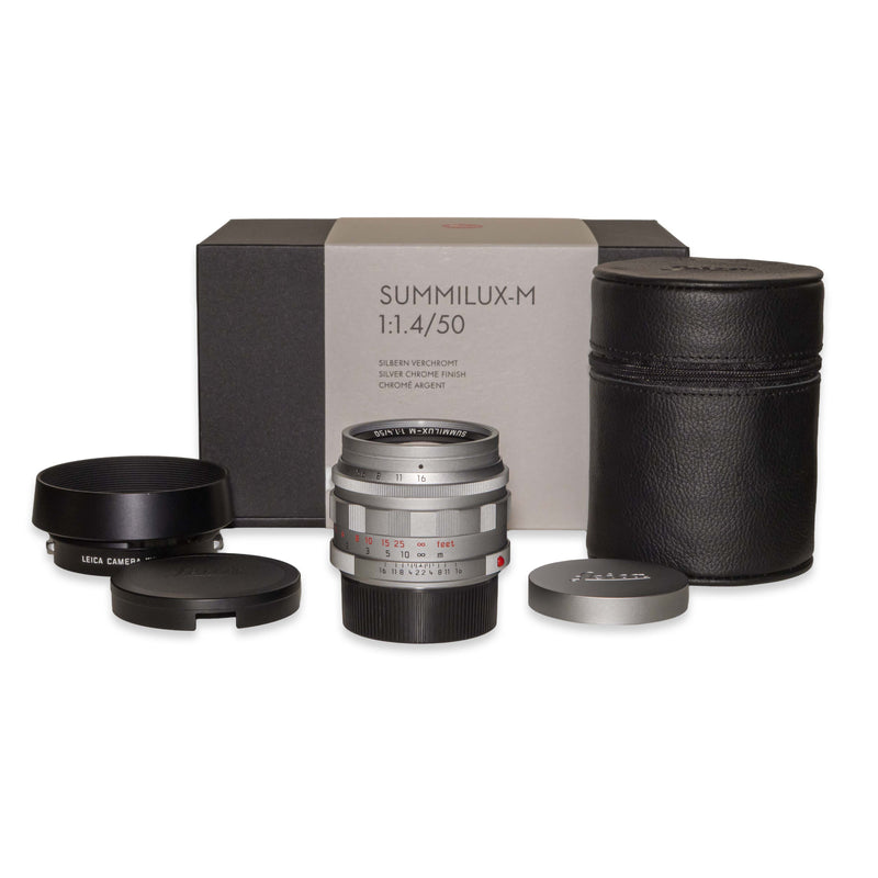 Leica SUMMILUX-M 50mm f/1.4, silver chrome