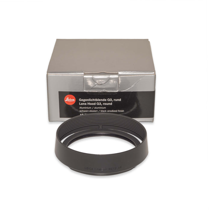 Leica paraluce alluminio rotondo per Leica Q3, Black