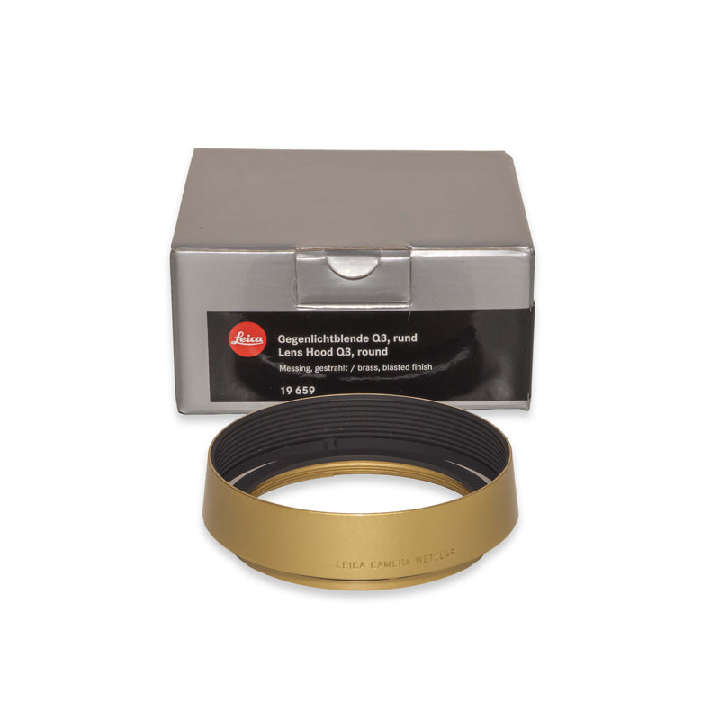 Leica paraluce alluminio rotondo per Leica Q3, Brass