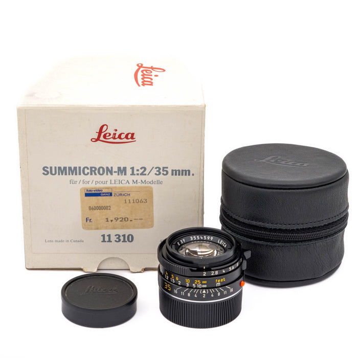 Leitz SUMMICRON-M 35mm f/2 [IV], black anodized