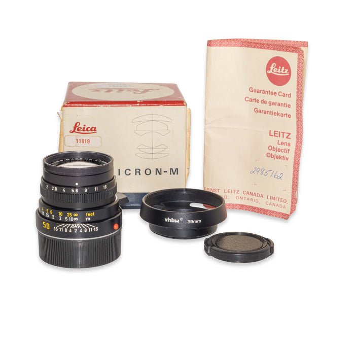 Leitz SUMMICRON-M 50mm f/2 [IV], black anodized