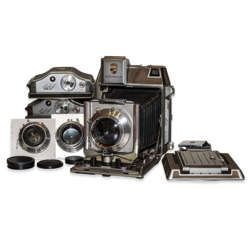 Linhof Super Technika IV (3 Obiettivi e Magazzini Film 6x9)