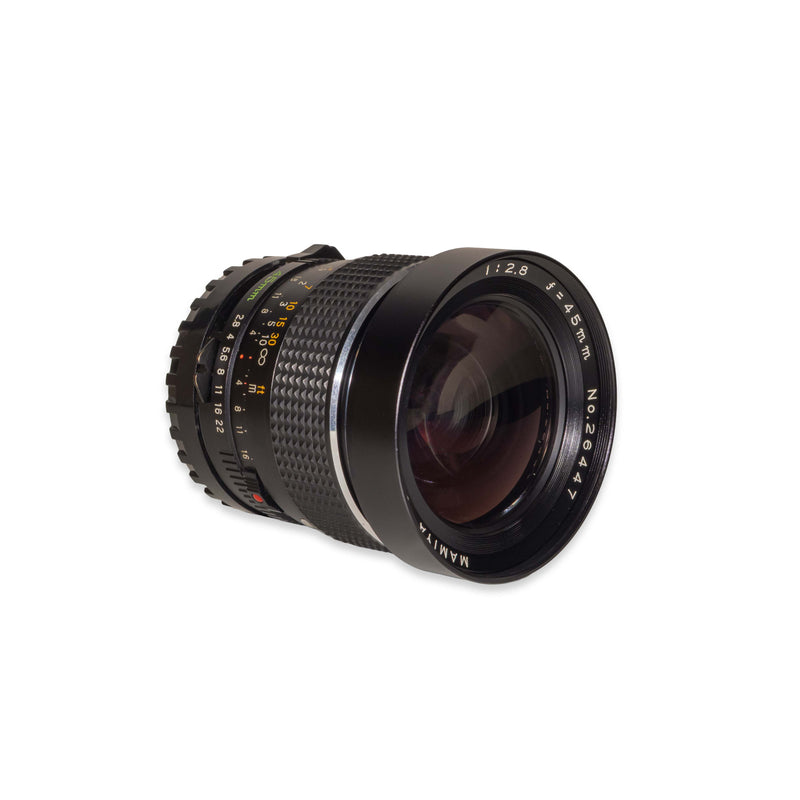 Mamiya 645E + 80mm f/2.8 + 150mm f/4 + 45mm f/2.8*