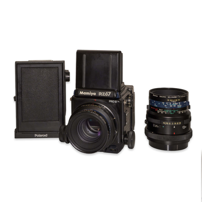 Mamiya RZ67 Professional II + Macro 140mm f/4.5 M/L-A + Sekor Z 110mm f/2.8