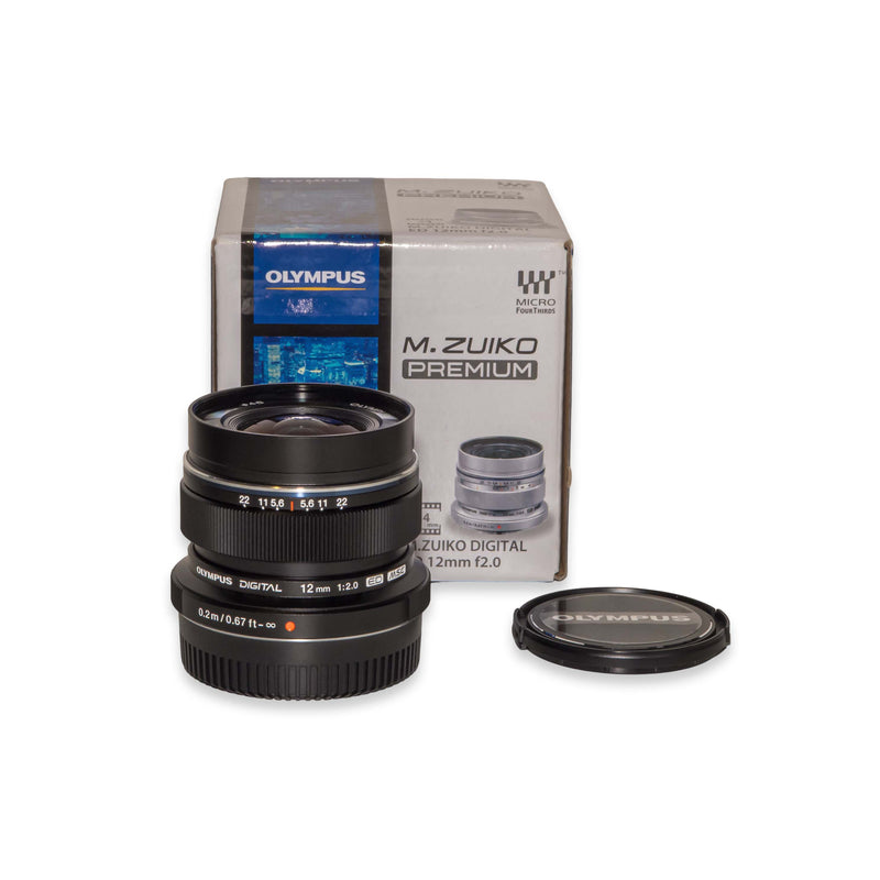Olympus M.Zuiko Digital ED 12mm f/2, Black