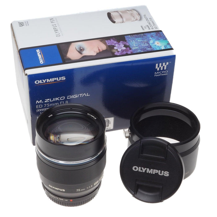 Olympus M.Zuiko Digital ED 75mm f/1.8, Black - Foto Ottica Cavour