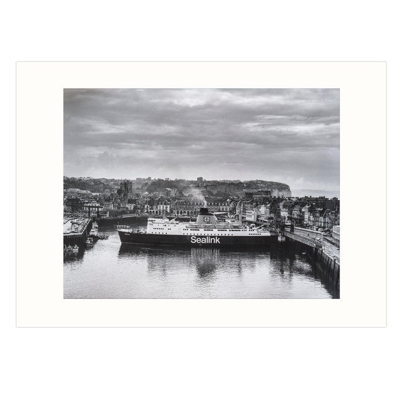 Gabriele Basilico - Porto di Dieppe (Stampa ai sali d'argento baritata, 1988) + pass 50x70cm