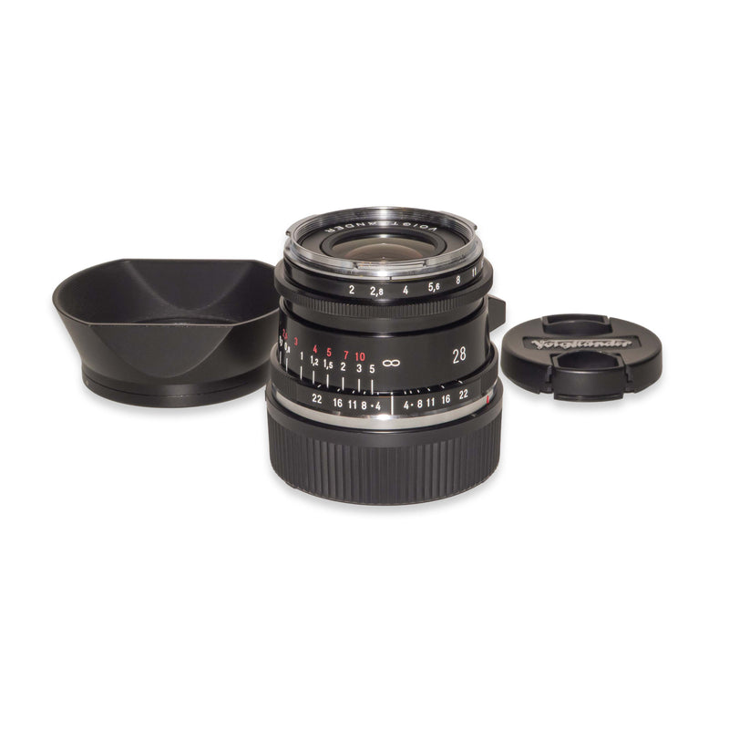 Voigtlander VM 28 mm f/2 Ultron, Black per Leica M