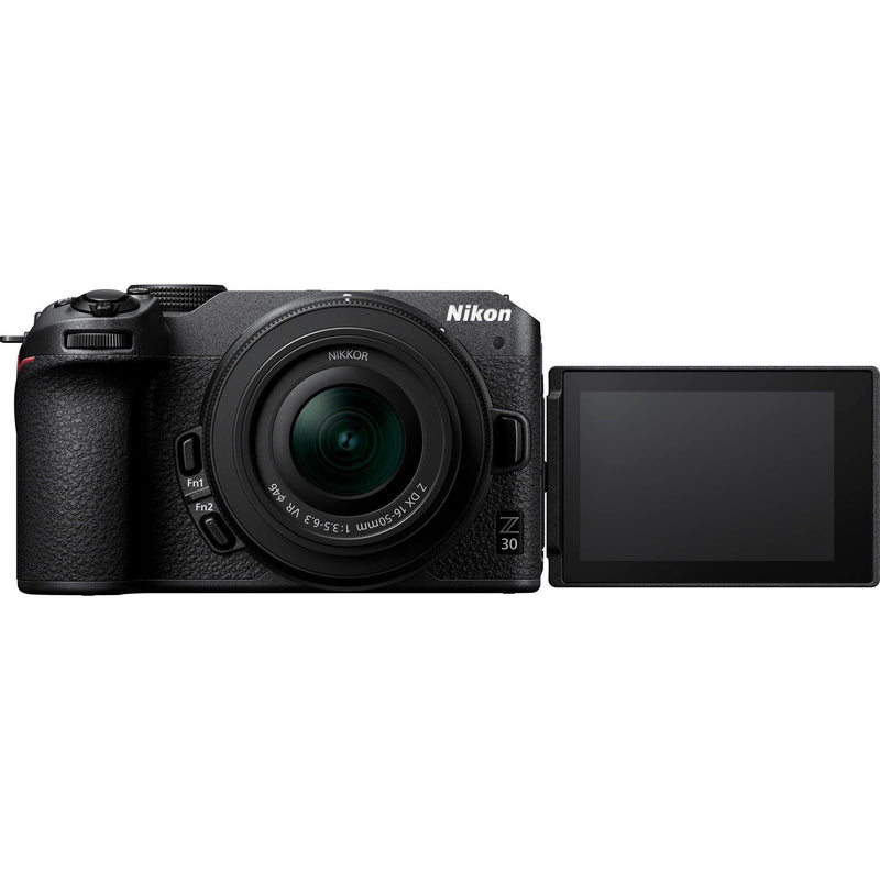 Nikon Z 30 + Nikon NIKKOR Z DX 16-50mm f/3.5-6.3 VR, Black + Lexar Professional 800x 64GB SD Card - Foto Ottica Cavour