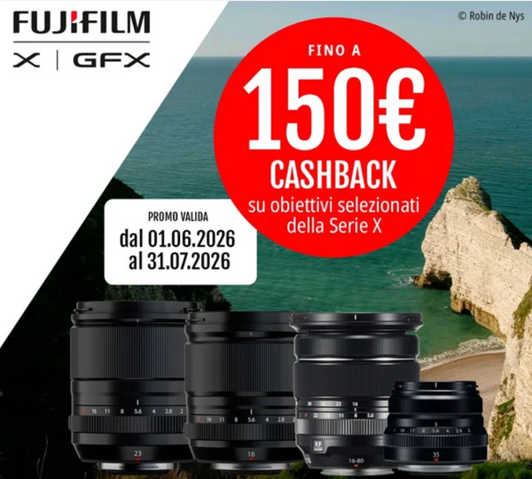 Fujifilm Cashback ottiche travel