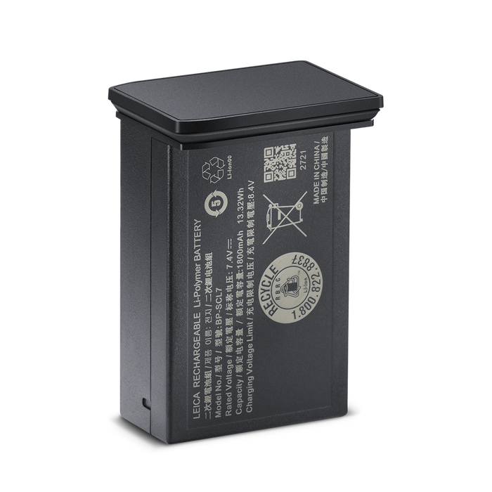 Leica Batteria (Ioni di Litio) BP-SCL7, Black