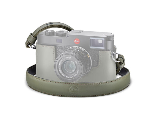 Leica Carrying Strap, leather, olive green - Foto Ottica Cavour