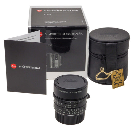 Leica SUMMICRON-M 28mm f/2 ASPH. [II], Matte Black