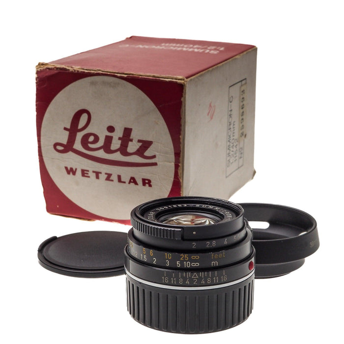 Leitz Wetzlar SUMMICRON-C 40mm f/2 - Foto Ottica Cavour