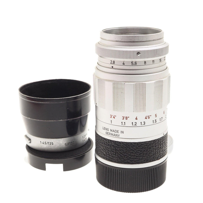 Lot 308 - A Leitz 135mm f/2.8 Elmarit Lens w/Ocular Lot 308 - A Leitz 135mm f/2.8 Elmarit Lens w/Ocular